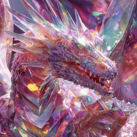 3D rendering of a fantasy dragon isolated on a white background.の素材