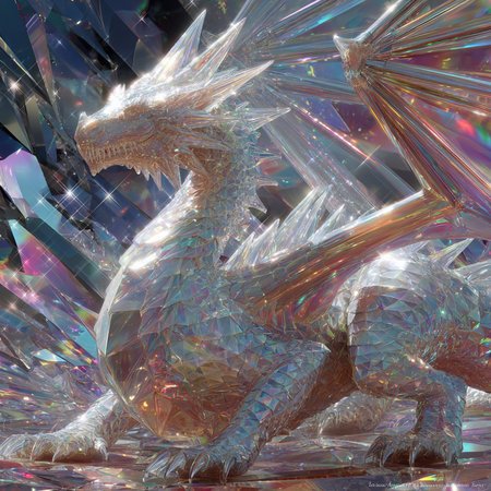 3D rendering of a fantasy dragon isolated on a white background.の素材