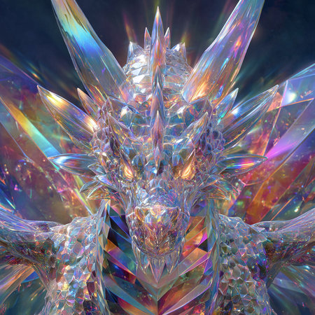 3D rendering of a fantasy dragon in outer space with stars.の素材