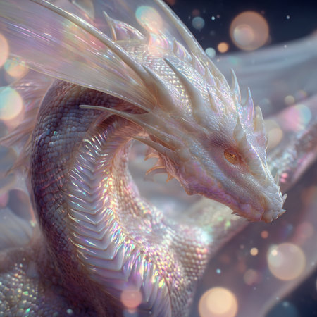 3D rendering of a fantasy dragon isolated on a white background.の素材