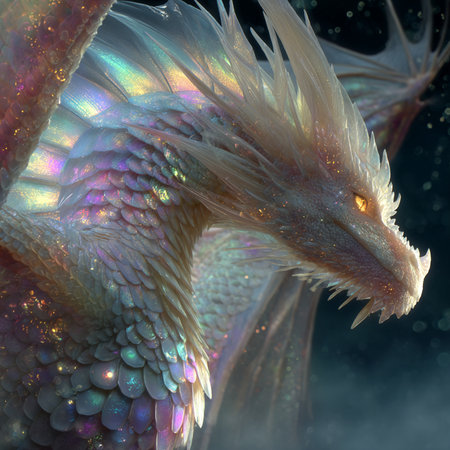 3D rendering of a fantasy dragon with a lot of details.の素材