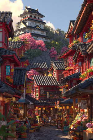 Traditional Chinese architecture in Hangzhou.の素材