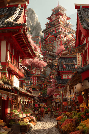 Fushimi Inari Taisha Shrine in Kyoto, Japan.の素材