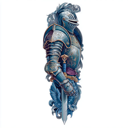 Spartan helmet. Hand-drawn illustration on a white background.の素材