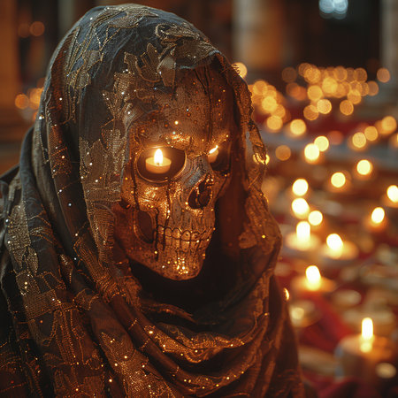 Skull in the Church of the Holy Sepulchre.の素材