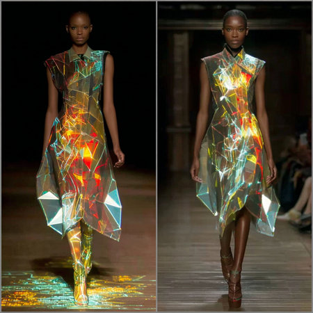 A model walks the runway at the Anna Sui fashion show during MBFW Fall 2015 at Lincoln Center in NYCの素材