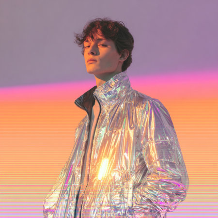 A model walks the runway at the Prabal Gurung fashion show during MBFW Fall 2015 at Lincoln Center in NYCの素材