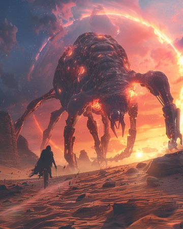 Fantasy alien planet. 3d illustration. Elements of this image furnished by NASAの素材