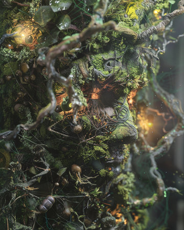 Christmas tree decoration in the form of a doll. Close-up.の素材