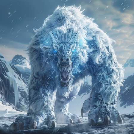 Fantasy alien creature. 3D illustrations. Elements of this image furnished by NASAの素材