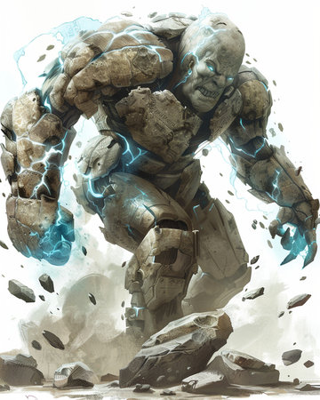 3D Illustration of a Fantasy Alien in a Space Suit.の素材