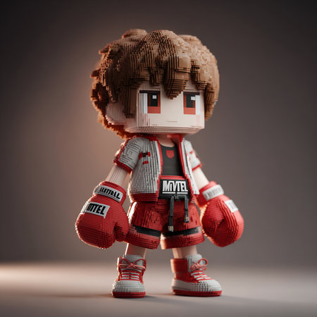 A Studio shot of a Lego Star Wars figure. Lego is extremely popular worldwide with children and collectors.の素材