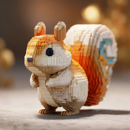 Rabbit made of plasticine on the background of Christmas decorations.の素材