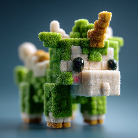 Frosted marshmallows in the form of a Christmas treeの素材