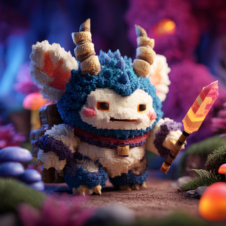 Fairy tale dragon with firecrackers and Christmas ornamentsの素材