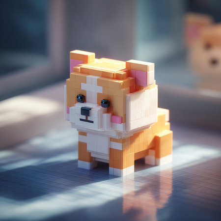 Lego Star Wars character from Star Wars movie. Studio shot.の素材