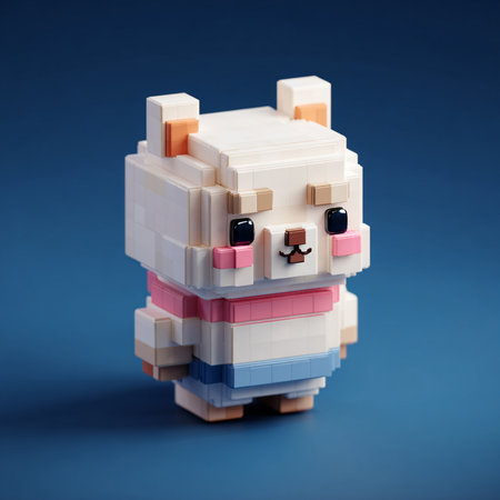 A studio shot of Lego figure. Lego is extremely popular worldwide.の素材