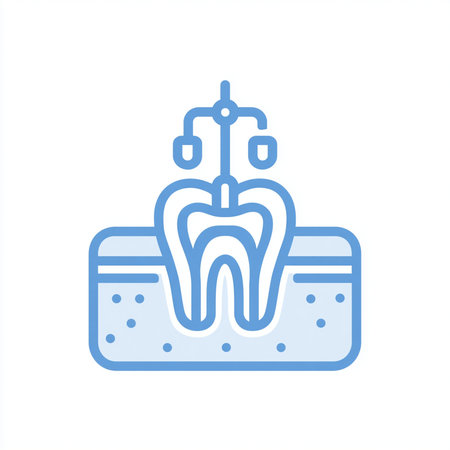 Dental care vector icon. Dentistry, orthodontics, dentistry, medicine concept.の素材