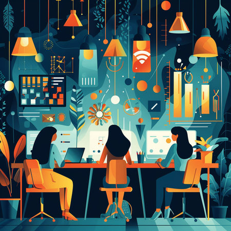 Abstract DNA structure on a blue background. Vector illustration. Biotechnology concept.の素材