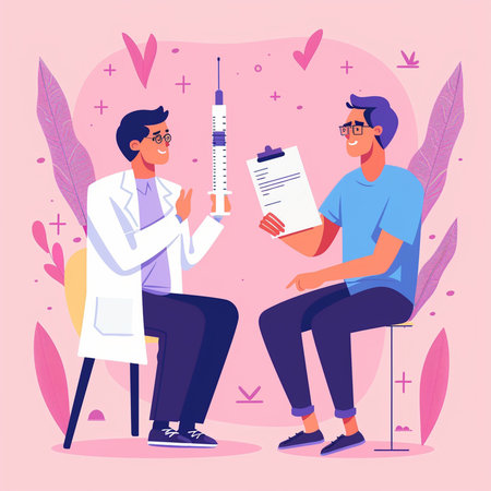 People with virtual reality headset. Virtual reality concept. Vector illustration.の素材