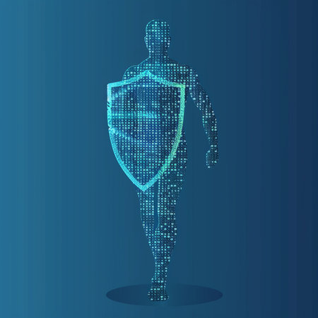 3d isometric city buildings at night with neon lights. Vector illustration.の素材