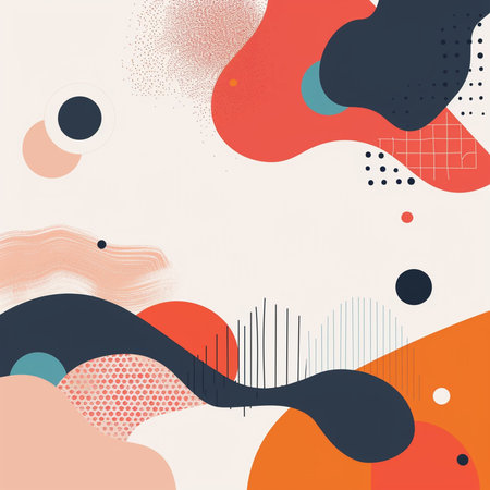 Abstract background with liquid shapes and geometric elements. Vector illustration for your designの素材
