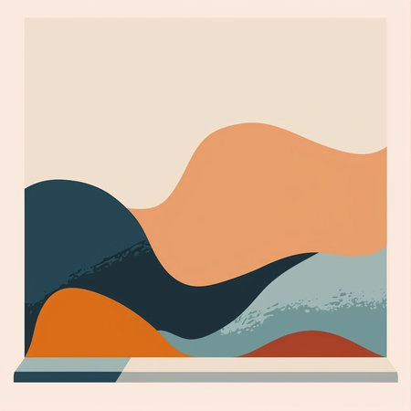 Modern abstract contemporary art background. Minimalist geometric shapes composition.の素材