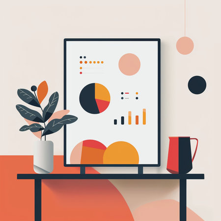 Modern interior design. Minimalistic interior design. Flat vector illustration.の素材
