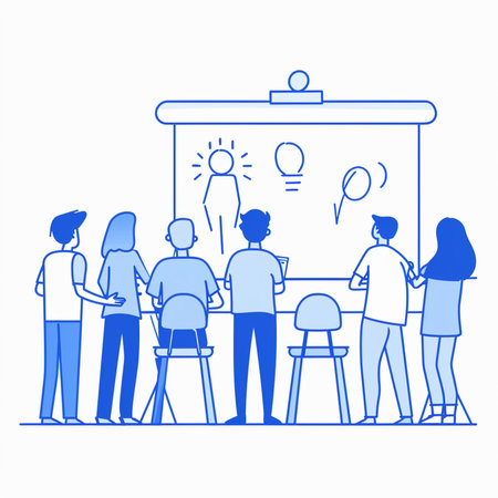 Teamwork concept. Group of people discussing new ideas. Vector illustrationの素材