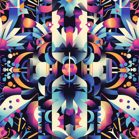 Seamless background pattern. Abstract geometric pattern in low poly style.の素材