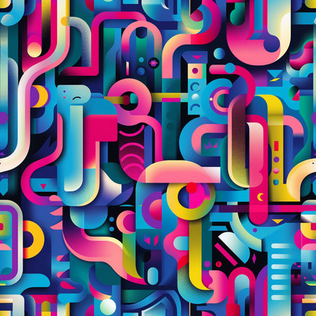 Seamless pattern. Colorful abstract background. Vector illustration.の素材