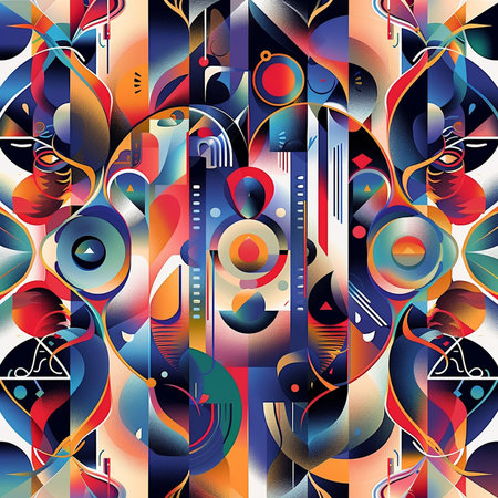 Seamless background pattern. Abstract geometric pattern. Vector image.の素材