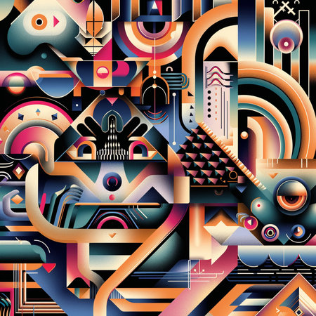 abstract background with geometric elements, vector illustration, eps10の素材