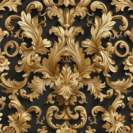Vector damask seamless pattern element. Elegant luxury texture for wallpapers, backgrounds and page fill.の素材