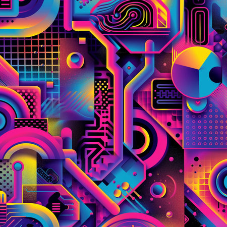 Abstract colorful background with geometric elements. Vector illustration. Eps 10.の素材