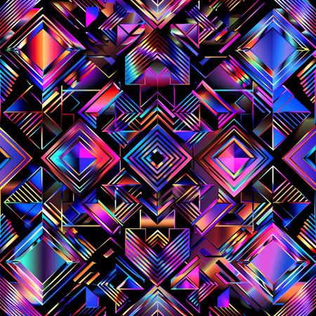 Seamless background pattern. Abstract geometric pattern in low poly style.の素材