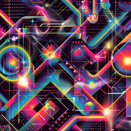 Abstract colorful background with geometric elements. Vector illustration. Eps 10.の素材