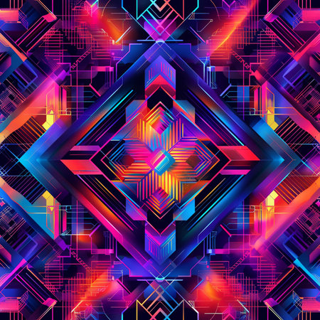 Geometric seamless pattern. Abstract colorful background. Vector Illustration.の素材