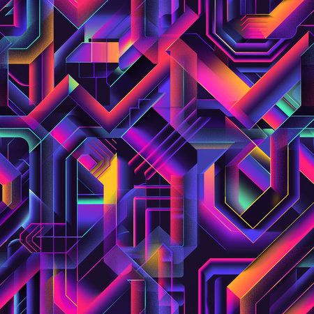 Seamless background pattern. Abstract geometric pattern in low poly style.の素材