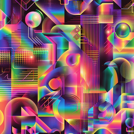 Seamless pattern. Abstract geometric background. Vector illustration for your designの素材