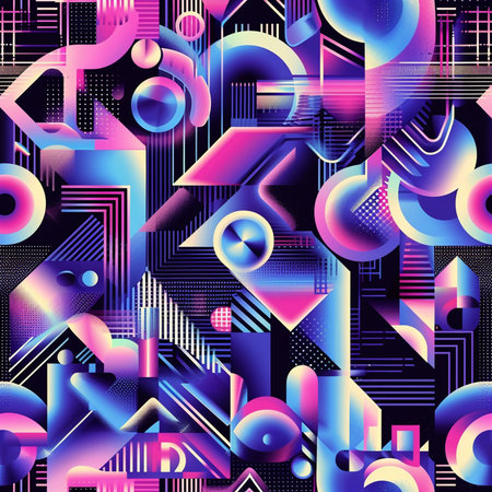 Seamless background pattern. Abstract geometric pattern in modern style.の素材