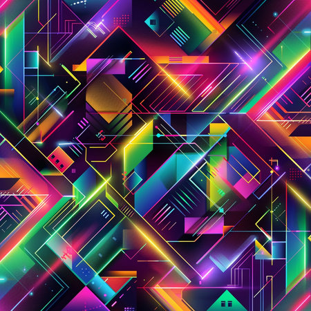 Abstract colorful background with geometric elements. Vector illustration. Eps 10.の素材