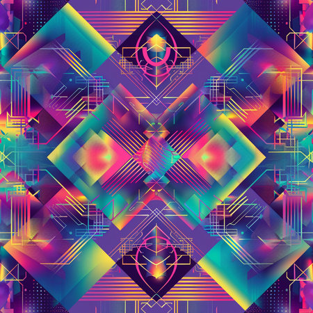 Seamless background pattern. Abstract geometric pattern. Vector image.の素材