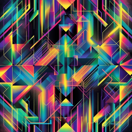 Seamless pattern. Abstract colorful geometric background. Vector illustration.の素材