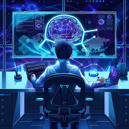 Blacksmith making metal on anvil. Vector cartoon illustration.の素材