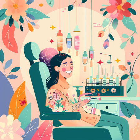 Blacksmith working on a blacksmith's forge. Vector illustrationの素材