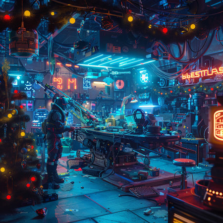 The interior of a night club in Moscowの素材