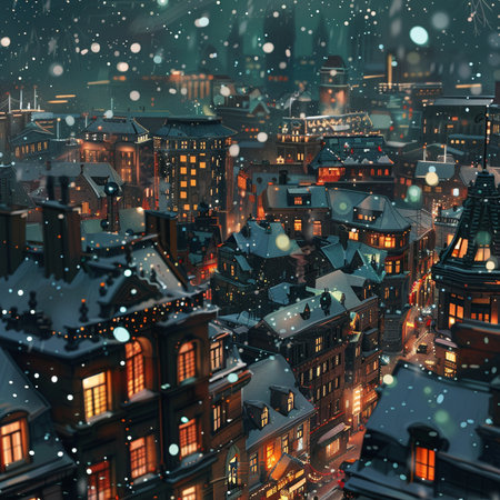 Cute cartoon christmas animals in santa hats. Vector illustration.の素材