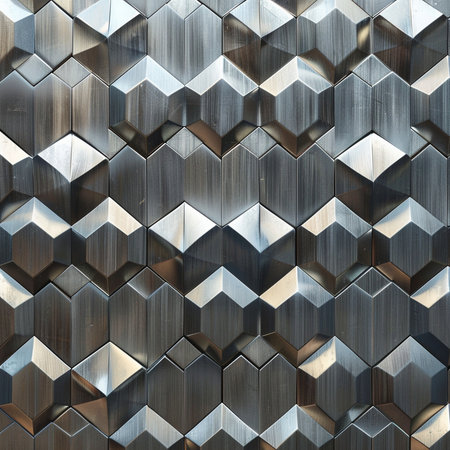 abstract metal background with rhombus pattern for design and decorationの素材