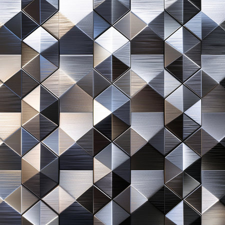 Metal background or texture and gradients shadow. 3d illustration.の素材